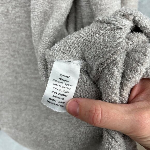 Barefoot Dreams CozyChic Lite Circle Cardi Size M Tan Light Neutral Pockets EUC - Picture 7 of 11